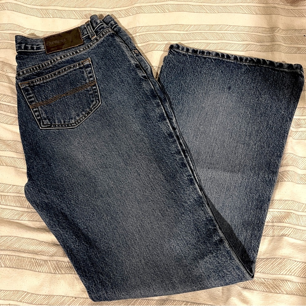 NWOT - Express - Extreme Flare Jeans - 13/14 Short - Vintage!